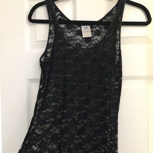 This is a NWOT Black Lace Cover